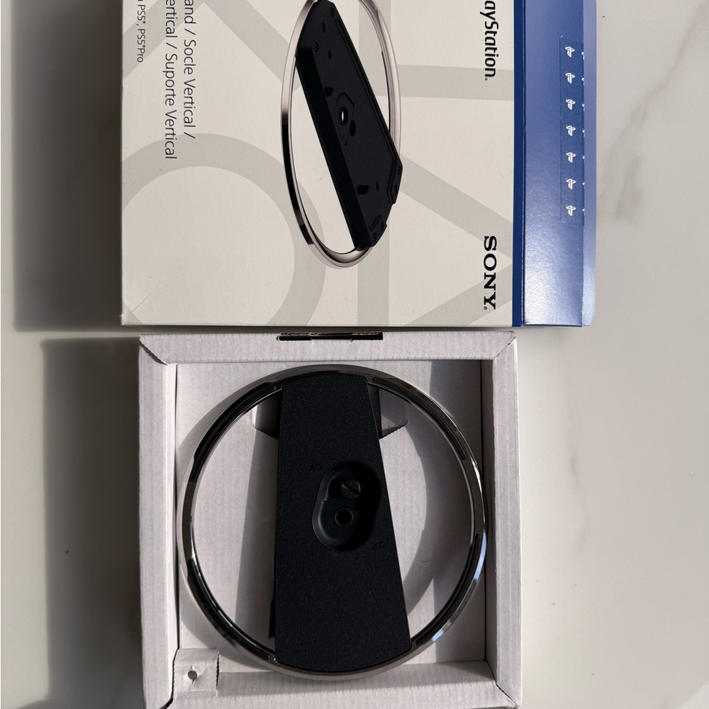 Sony PlayStation Stand in Black and Silver